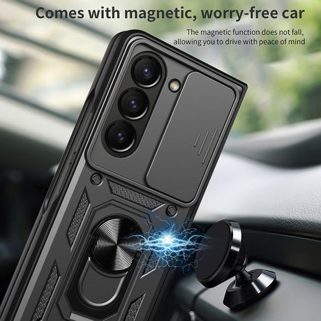 Husa de protectie Techsuit CamShield Series compatibil cu Samsung Galaxy Z Fold7 / Z Fold8 Ultra, Albastru