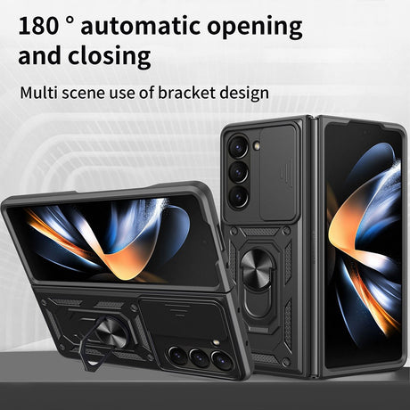 Husa de protectie Techsuit CamShield Series compatibil cu Samsung Galaxy Z Fold7 / Z Fold8 Ultra, Negru