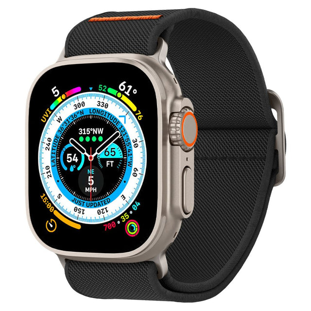 Accesoriu smartwatch Spigen Fit Lite Ultra (AMP05983) compatibil cu Apple Watch 1/2/3/4/5/6/7/8/9/10/SE/SE 2/Ultra/Ultra 2/Ultra 3 (42/44/45/46/49mm), Negru