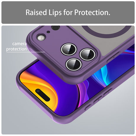 Husa de protectie Techsuit HaloFrost II MagSafe compatibil cu iPhone 18 Pro Max / iPhone 17 Pro Max, Mov