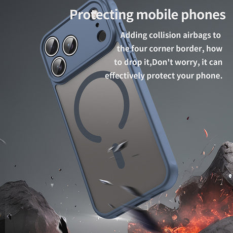 Husa de protectie Techsuit HaloFrost II MagSafe compatibil cu iPhone 18 Pro Max / iPhone 17 Pro Max, Albastru