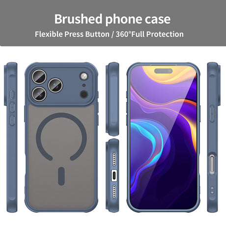 Husa de protectie Techsuit HaloFrost II MagSafe compatibil cu iPhone 18 Pro Max / iPhone 17 Pro Max, Albastru