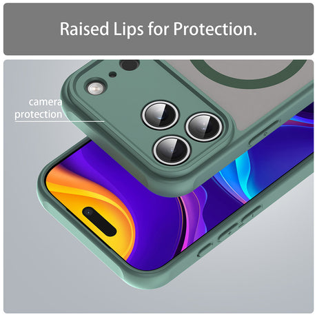 Husa de protectie Techsuit HaloFrost II MagSafe compatibil cu iPhone 18 Pro Max / iPhone 17 Pro Max, Verde