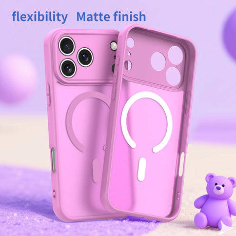 Husa de protectie Techsuit HaloFrost II MagSafe compatibil cu iPhone 18 Pro Max / iPhone 17 Pro Max, Roz