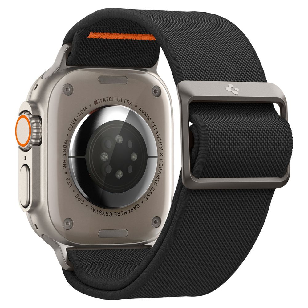 Accesoriu smartwatch Spigen Fit Lite Ultra (AMP05983) compatibil cu Apple Watch 1/2/3/4/5/6/7/8/9/10/SE/SE 2/Ultra/Ultra 2/Ultra 3 (42/44/45/46/49mm), Negru