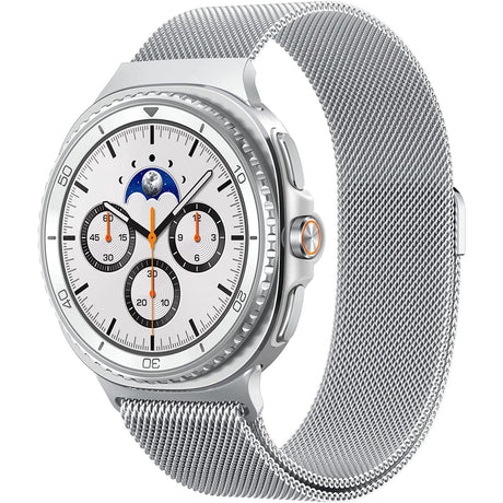 Curea smartwatch Spigen Metal Fit compatibil cu Samsung Galaxy Watch9 / Watch8 / Watch8 Classic, Argintiu