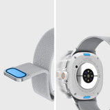Curea smartwatch Spigen Metal Fit compatibil cu Samsung Galaxy Watch9 / Watch8 / Watch8 Classic, Argintiu