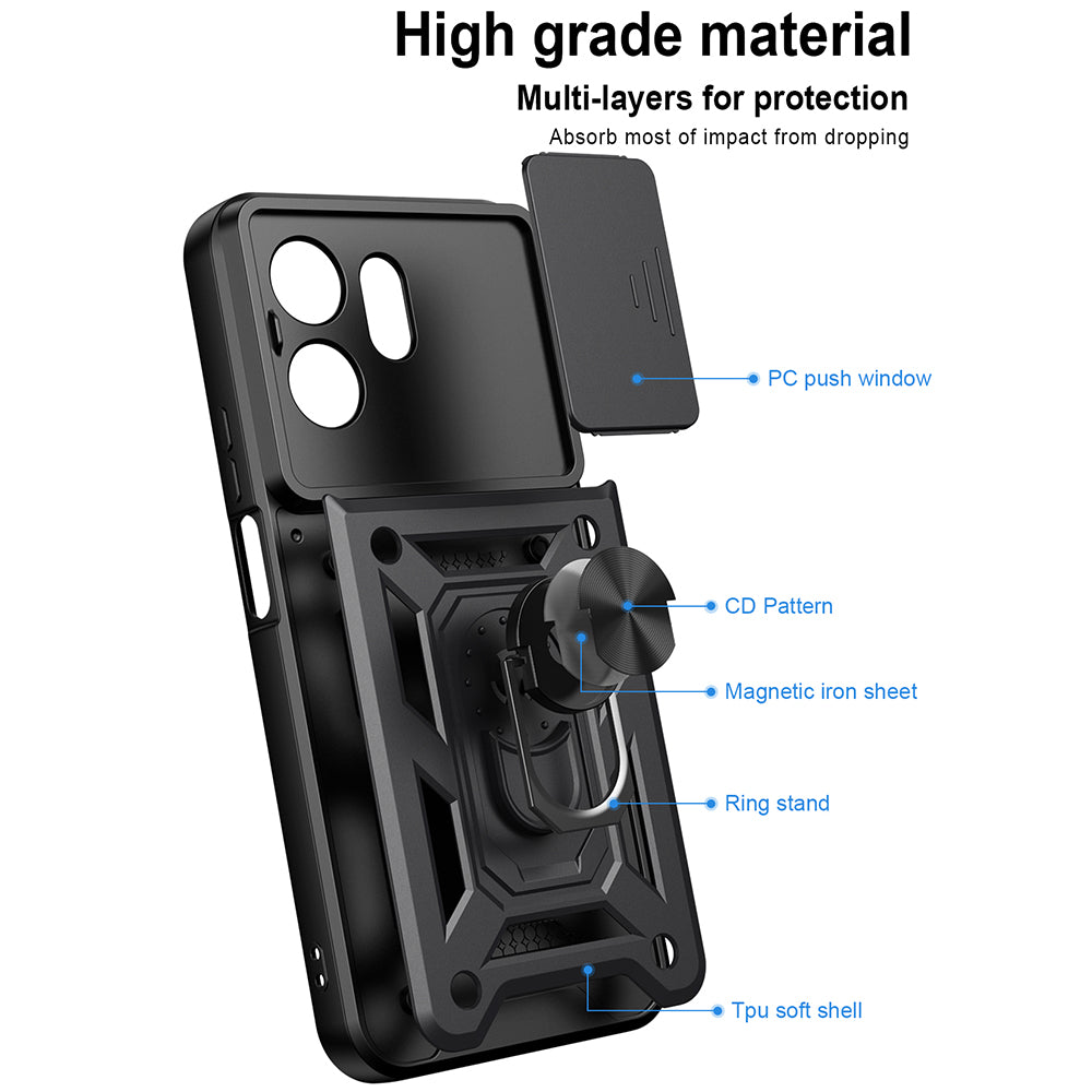 Husa de protectie Techsuit CamShield Series compatibil cu Honor 600 Smart, Auriu
