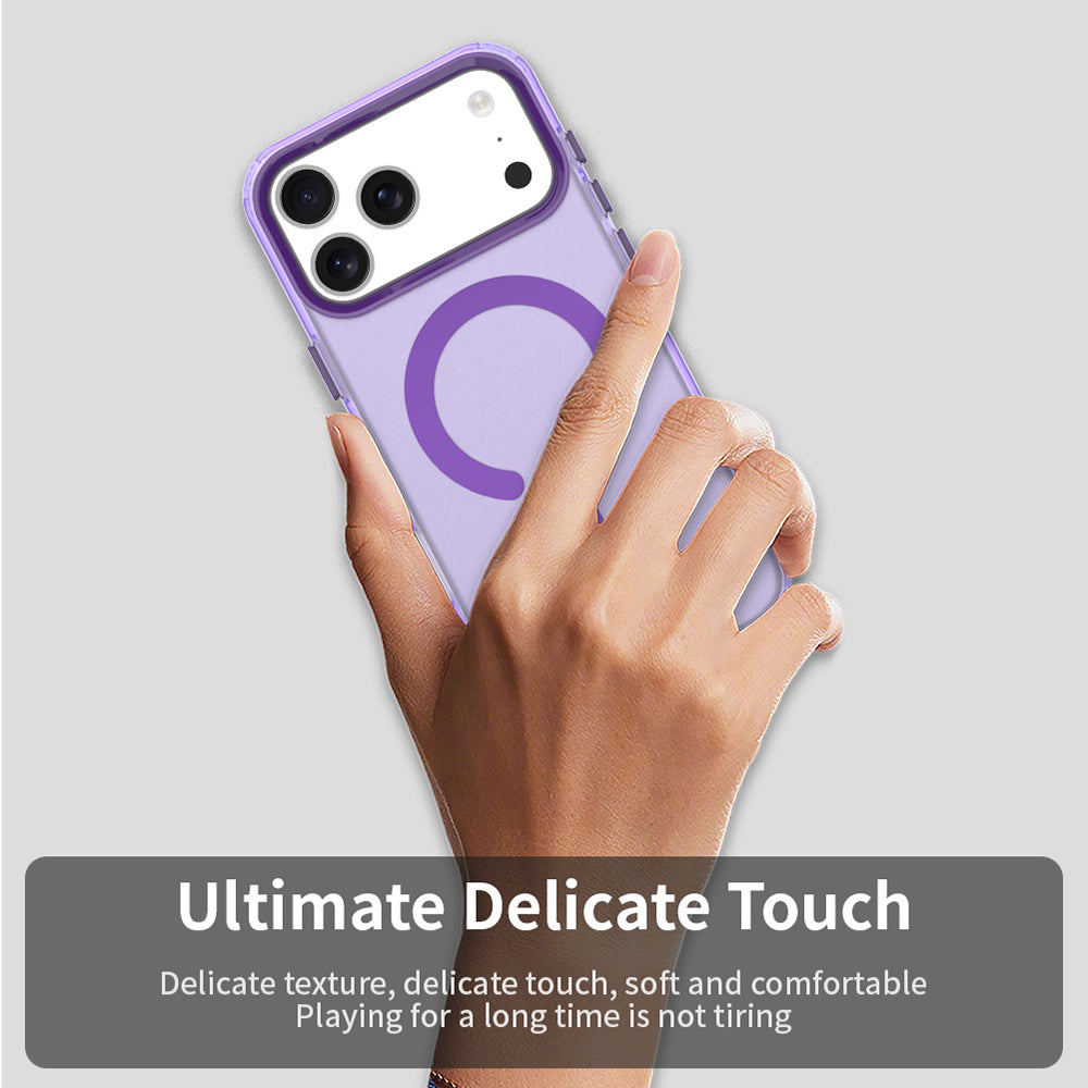 Husa de protectie Techsuit CandyCase MagSafe compatibil cu iPhone 18 Pro / iPhone 17 Pro, Mov