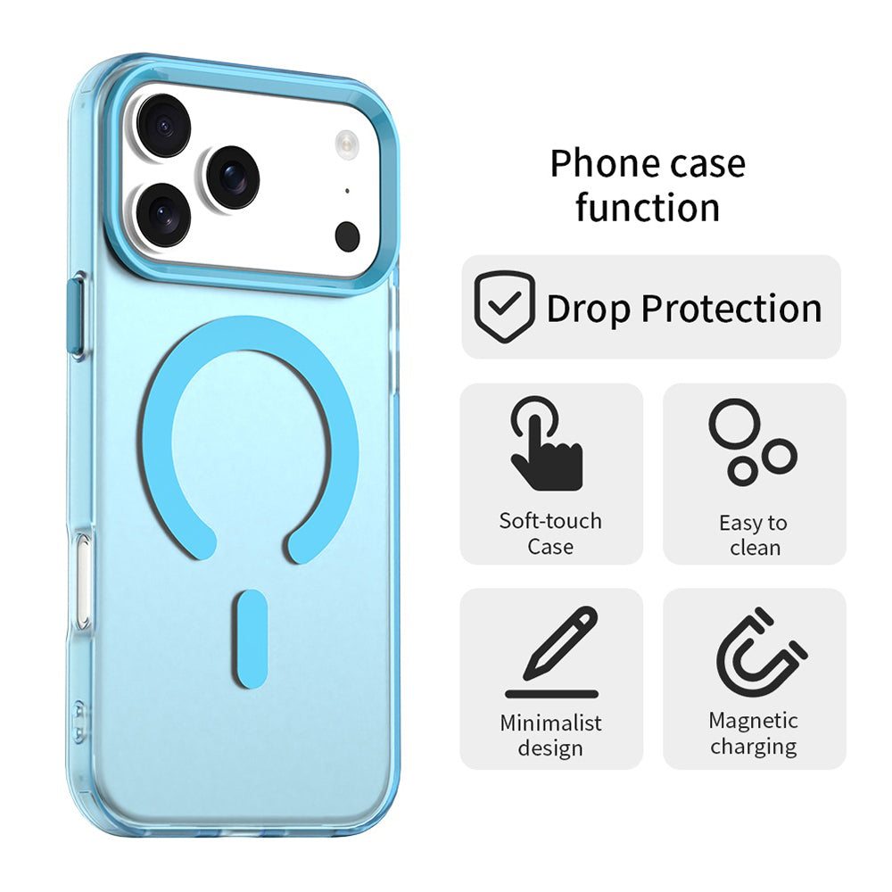 Husa de protectie Techsuit CandyCase MagSafe compatibil cu iPhone 18 Pro Max / iPhone 17 Pro Max, Albastru