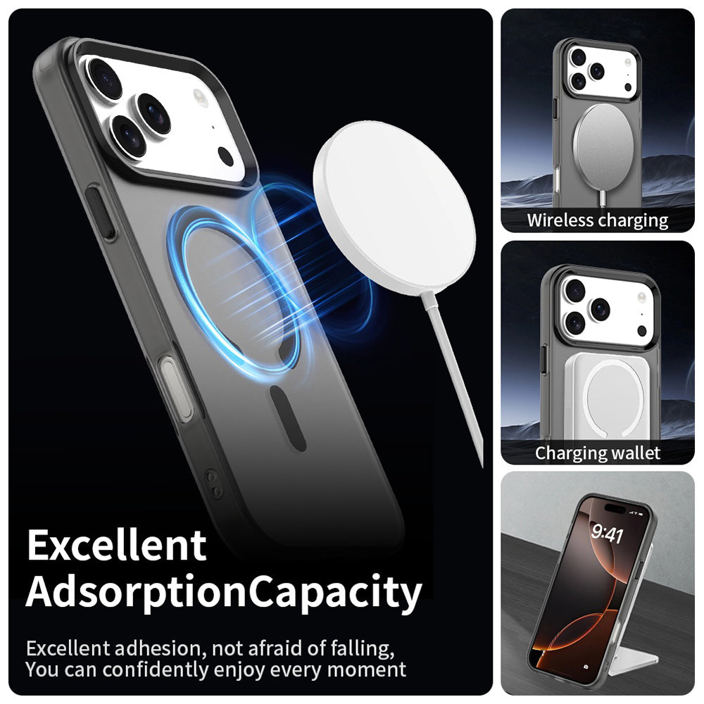 Husa de protectie Techsuit CandyCase MagSafe compatibil cu iPhone 18 Pro Max / iPhone 17 Pro Max, Negru