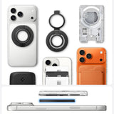 Suport Inel Spigen Dual Pop MagSafe S (AMP11735), Silicon, Negru