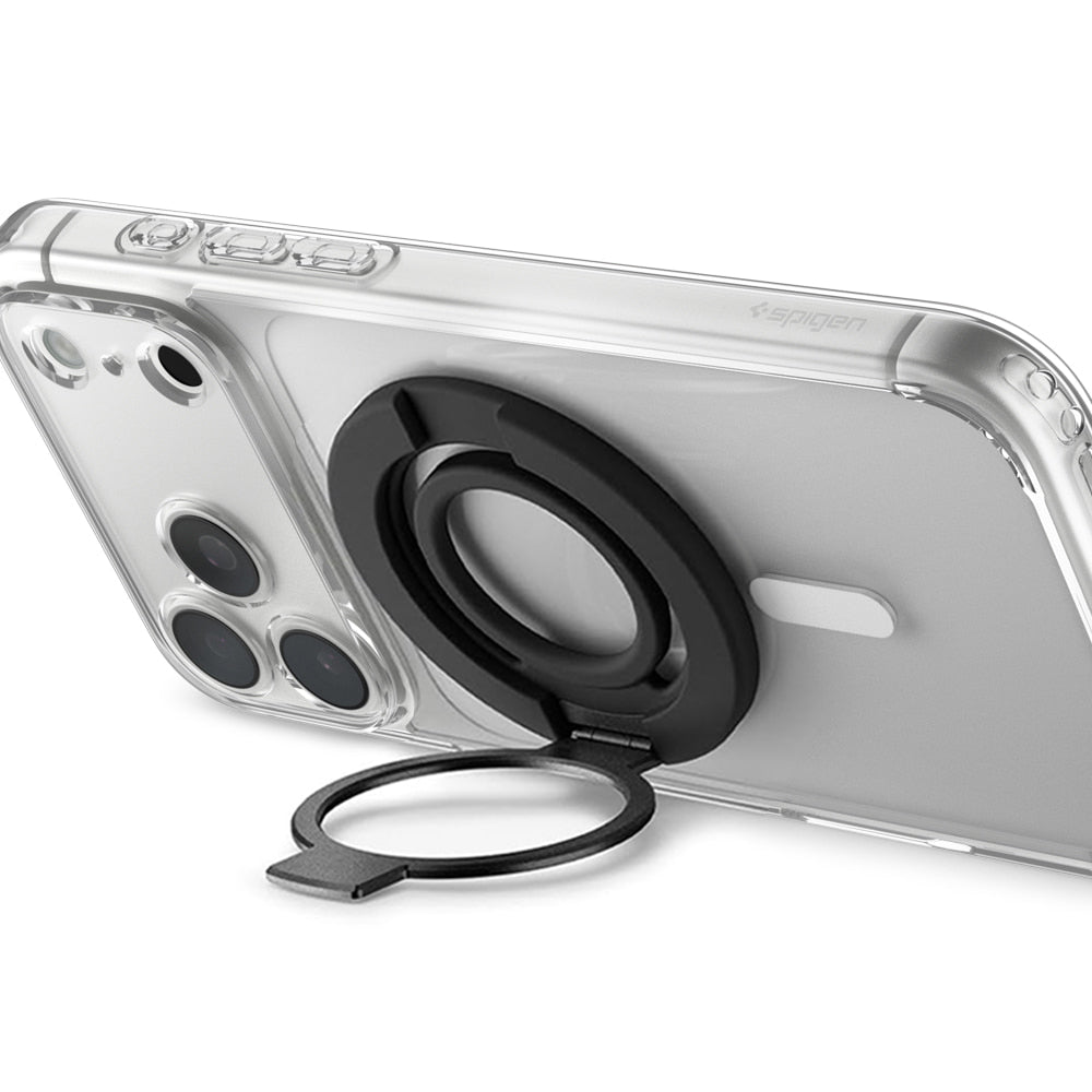 Suport Inel Spigen Dual Pop MagSafe S (AMP11735), Silicon, Negru