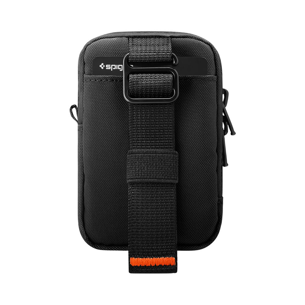 Mini Borseta Magnetica pentru Telefon cu Spatii Depozitare Universal - Spigen TinTap ZIP MagFit 2 (AFA11564) - Black