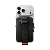 Mini Borseta Magnetica pentru Telefon cu Spatii Depozitare Universal - Spigen TinTap ZIP MagFit 2 (AFA11564) - Black