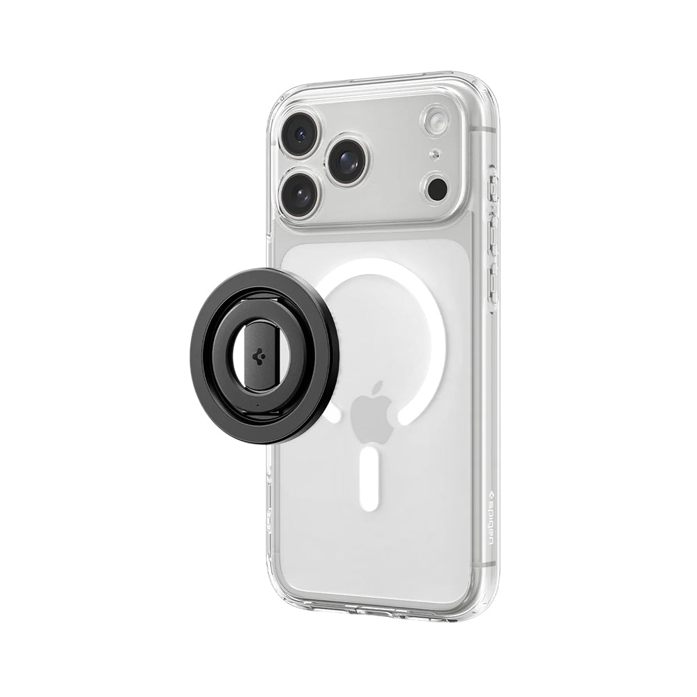 Suport Inel Spigen O-Mag OM108 (AMP11739), Magnetic, 360° Rotație, Negru