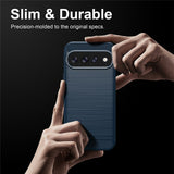 Husa de protectie Techsuit Carbon Silicone compatibil cu Google Pixel 11 Pro XL, Albastru