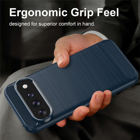 Husa de protectie Techsuit Carbon Silicone compatibil cu Google Pixel 11 Pro XL, Albastru