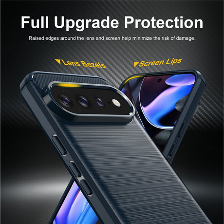Husa de protectie Techsuit Carbon Silicone compatibil cu Google Pixel 11 Pro XL, Albastru