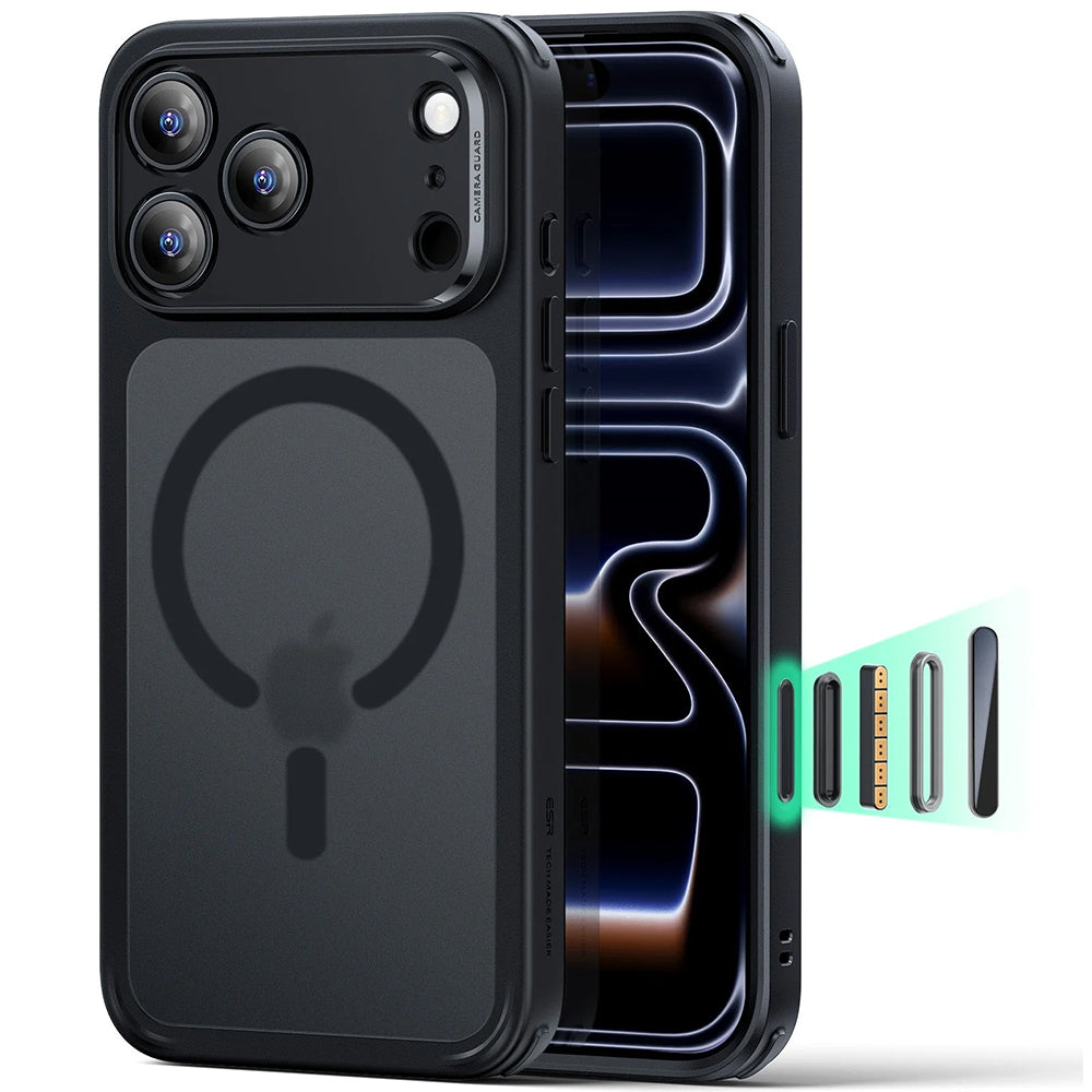 Husa de protectie ESR Classic Hybrid HaloLock compatibil cu iPhone 17 Pro / iPhone 18 Pro, Negru