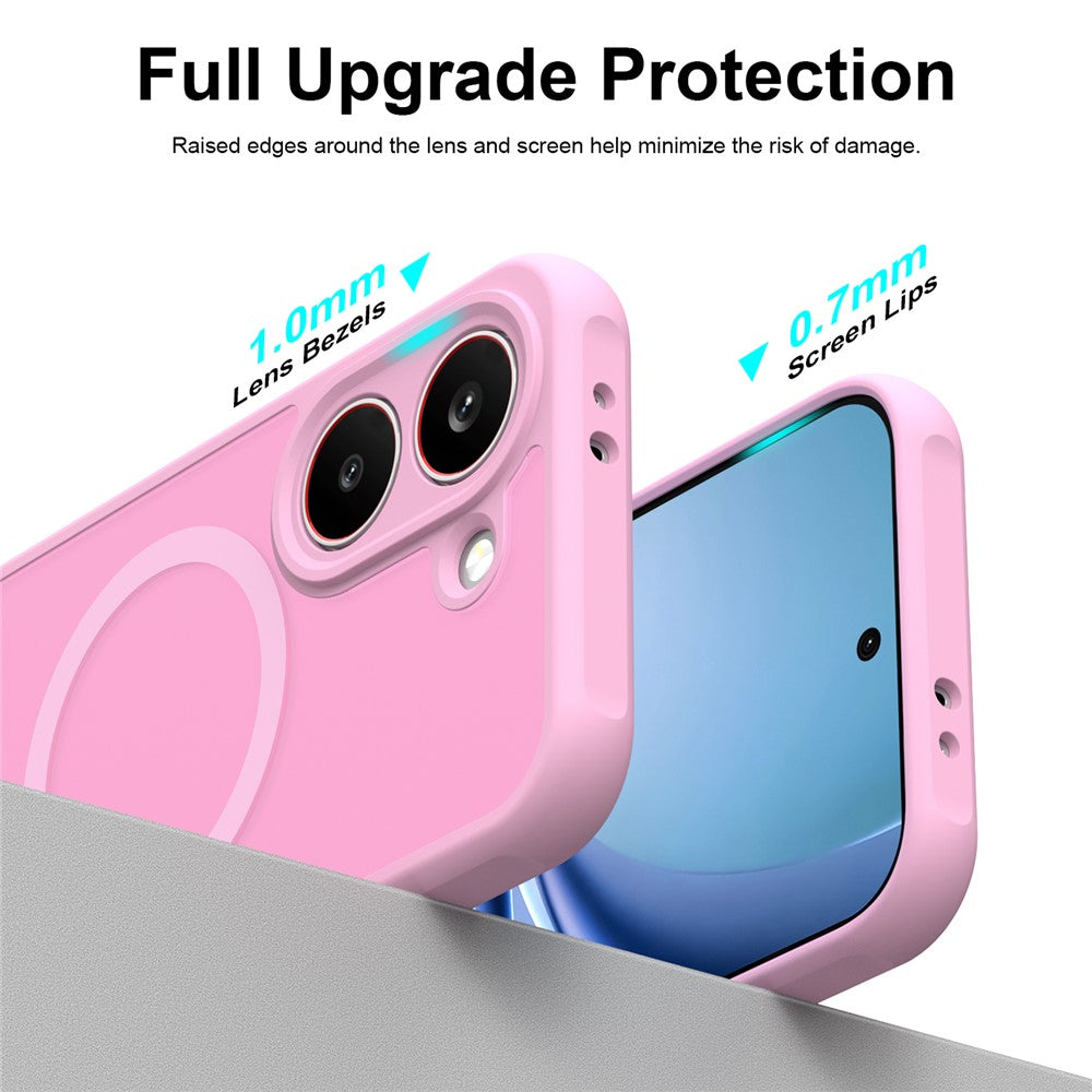 Husa de protectie Techsuit HaloFrost II MagSafe compatibil cu Samsung Galaxy S26 FE, Roz