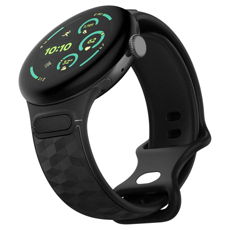 Curea smartwatch Spigen compatibil cu Google Pixel Watch 5 / Watch 4 / Watch 3 45mm, Negru