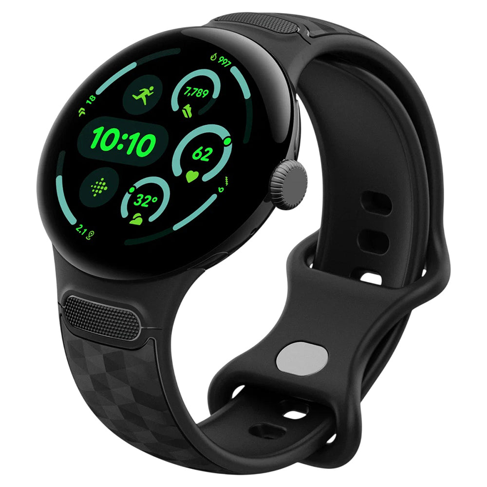 Curea smartwatch Spigen compatibil cu Google Pixel Watch 5 / Watch 4 / Watch 3 45mm, Negru