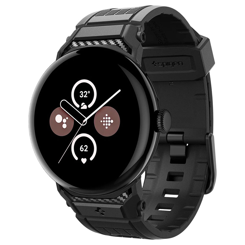 Curea smartwatch Spigen compatibil cu Google Pixel Watch 3 45mm / Watch 4 45mm / Watch 5 45mm, Negru