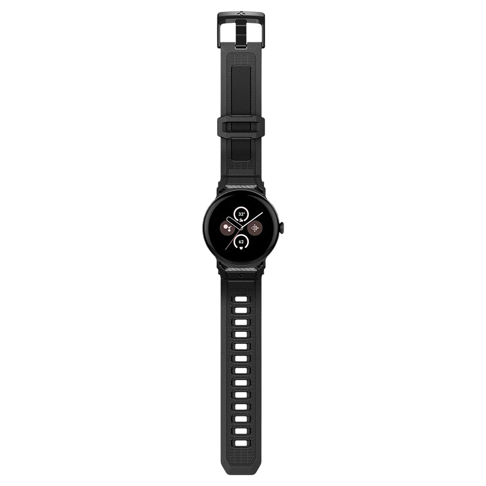 Curea smartwatch Spigen compatibil cu Google Pixel Watch 3 45mm / Watch 4 45mm / Watch 5 45mm, Negru