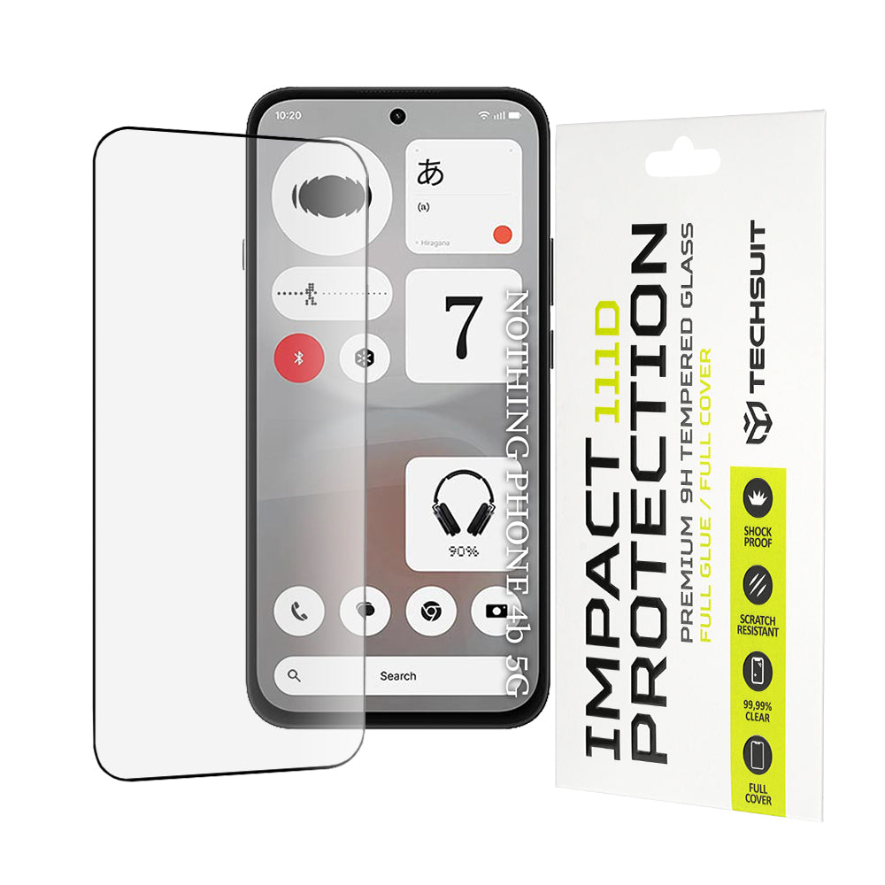 Folie de protectie Techsuit 111D Full Cover compatibil cu Nothing Phone (4b), Negru