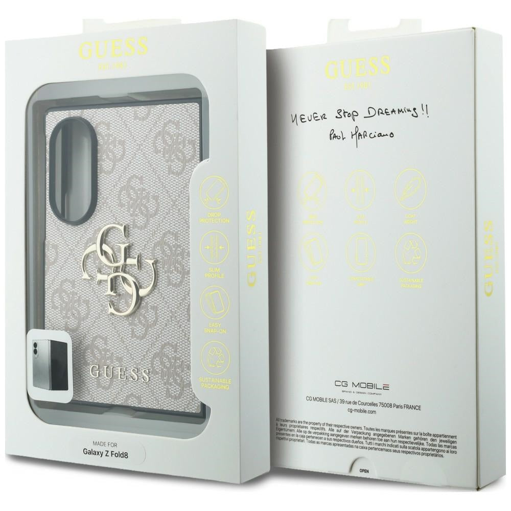 Husa de protectie Guess Hardcase 4G Big Logo compatibil cu Samsung Galaxy Z Fold8, Roz