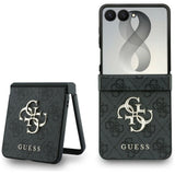 Husa de protectie Guess Hardcase 4G compatibil cu Samsung Galaxy Z Flip8, Negru