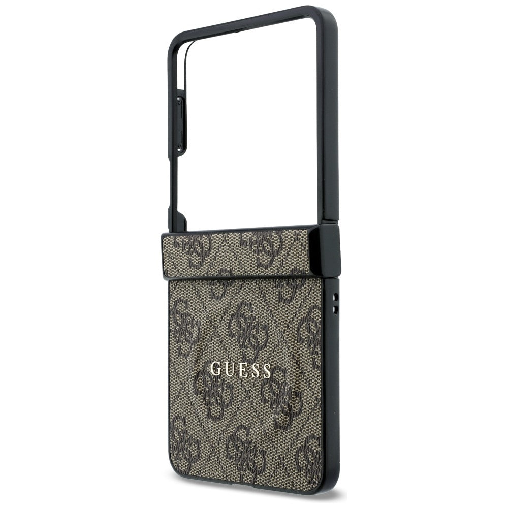 Husa de protectie Guess 4G Leather Classic compatibil cu Samsung Galaxy Z Flip8, Maro