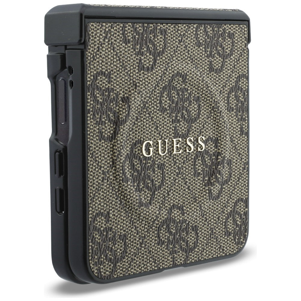 Husa de protectie Guess 4G Leather Classic compatibil cu Samsung Galaxy Z Flip8, Maro