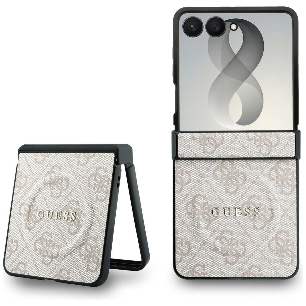 Husa de protectie Guess 4G Leather Classic compatibil cu Samsung Galaxy Z Flip8, Roz