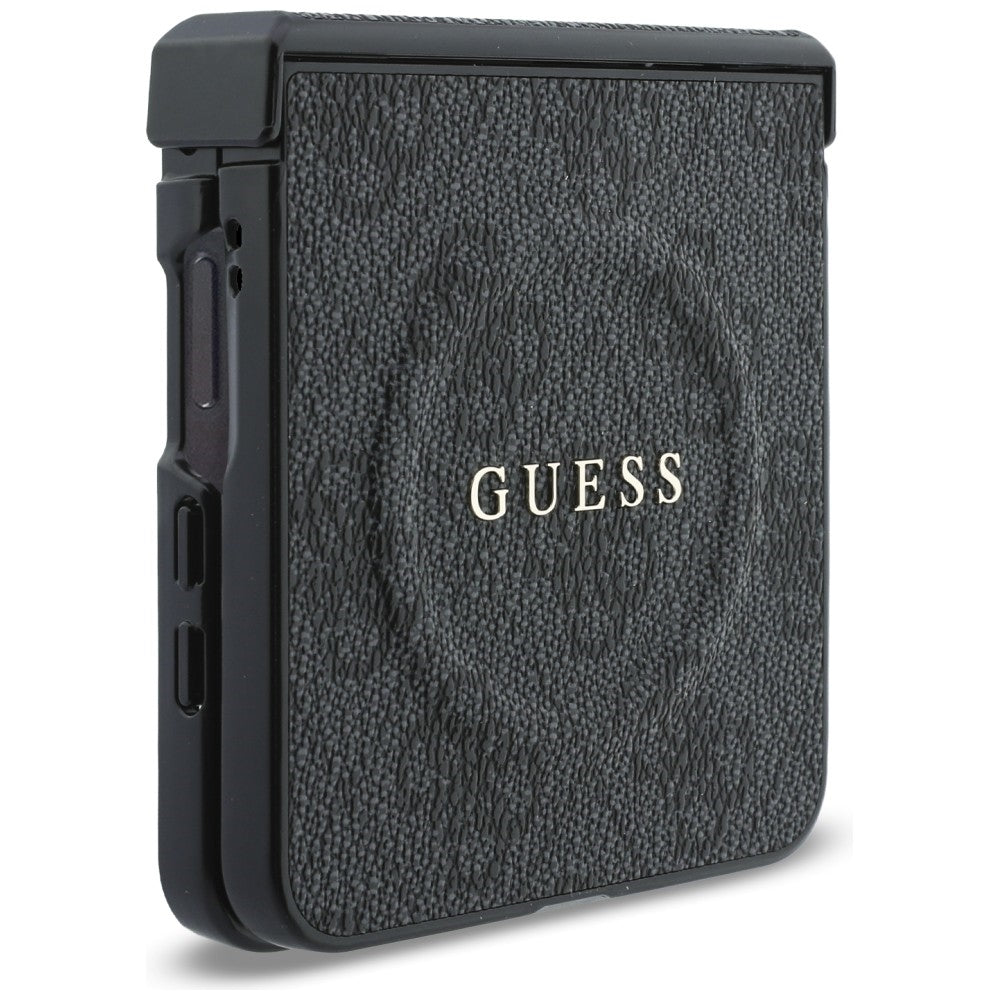 Husa de protectie Guess 4G Leather Classic compatibil cu Samsung Galaxy Z Flip8, Negru