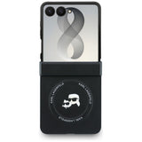 Husa de protectie Karl Lagerfeld compatibil cu Samsung Galaxy Z Flip8, Negru