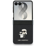 Husa de protectie Karl Lagerfeld Saffiano compatibil cu Samsung Galaxy Z Flip8, Gri