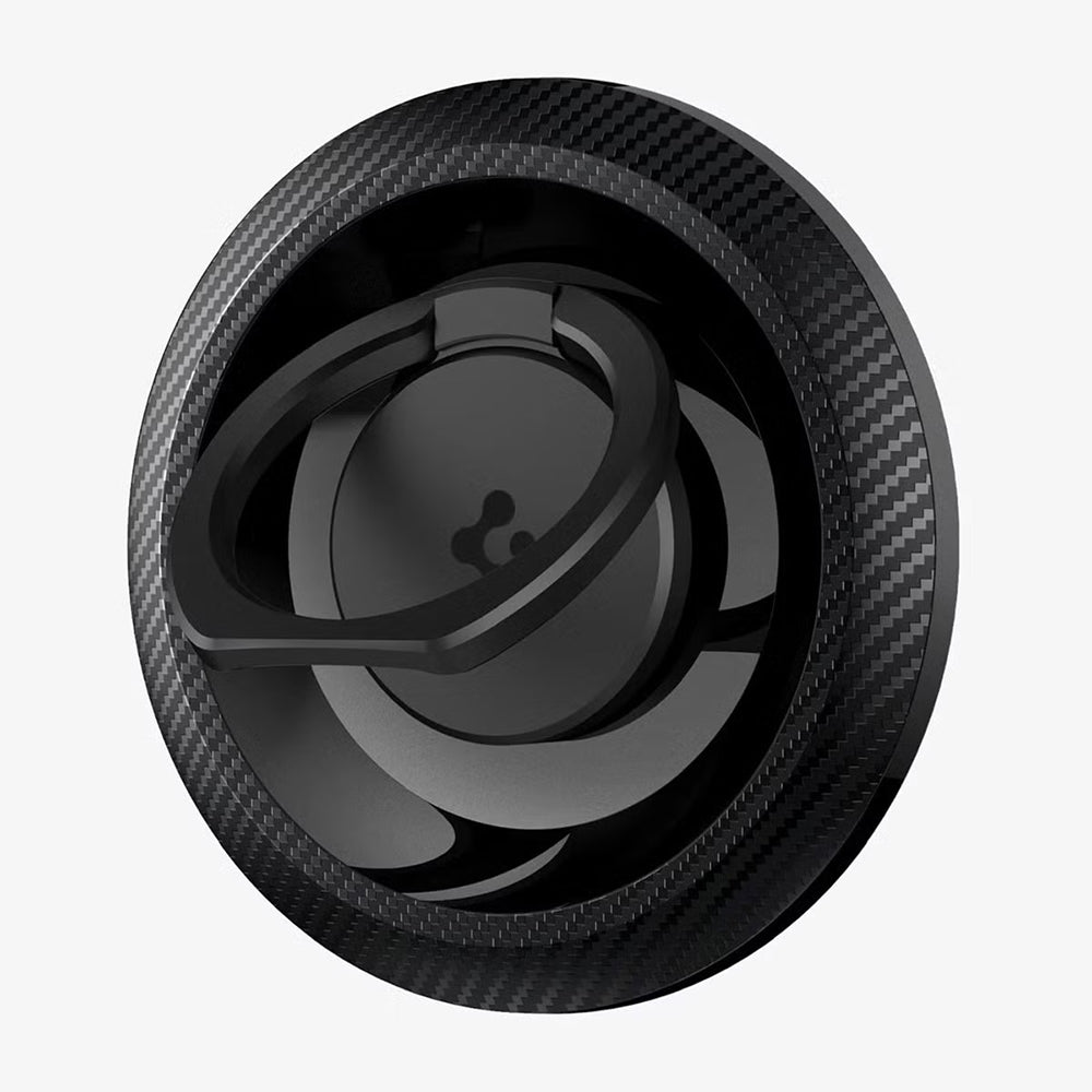 Suport Inel Spigen O-Mag OM100 (AMP05505), Magnet Puternic, Rotație 360°, Negru