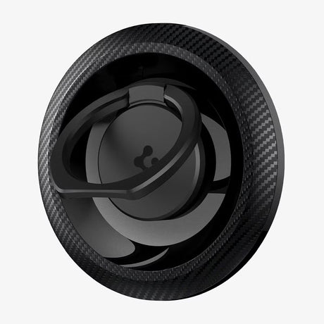 Suport Inel Spigen O-Mag OM100 (AMP05505), Magnet Puternic, Rotație 360°, Negru