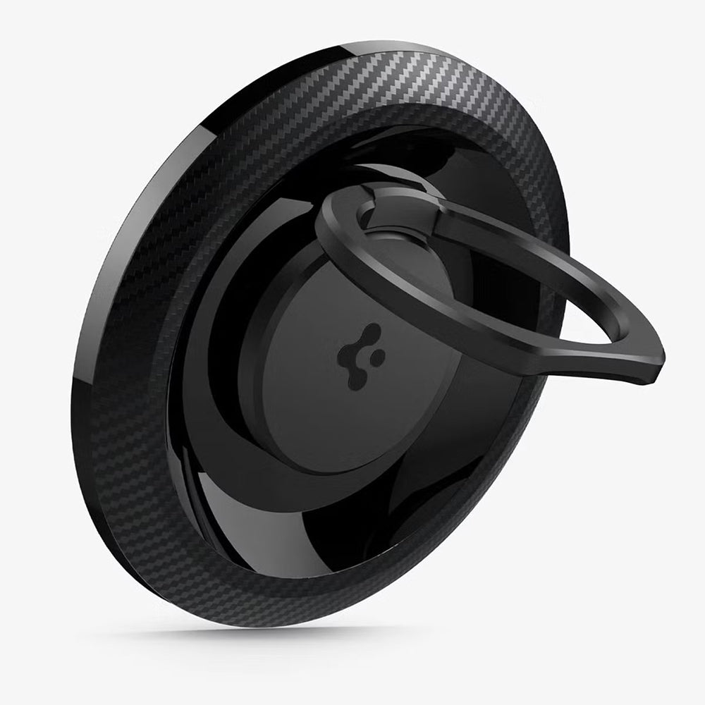 Suport Inel Spigen O-Mag OM100 (AMP05505), Magnet Puternic, Rotație 360°, Negru