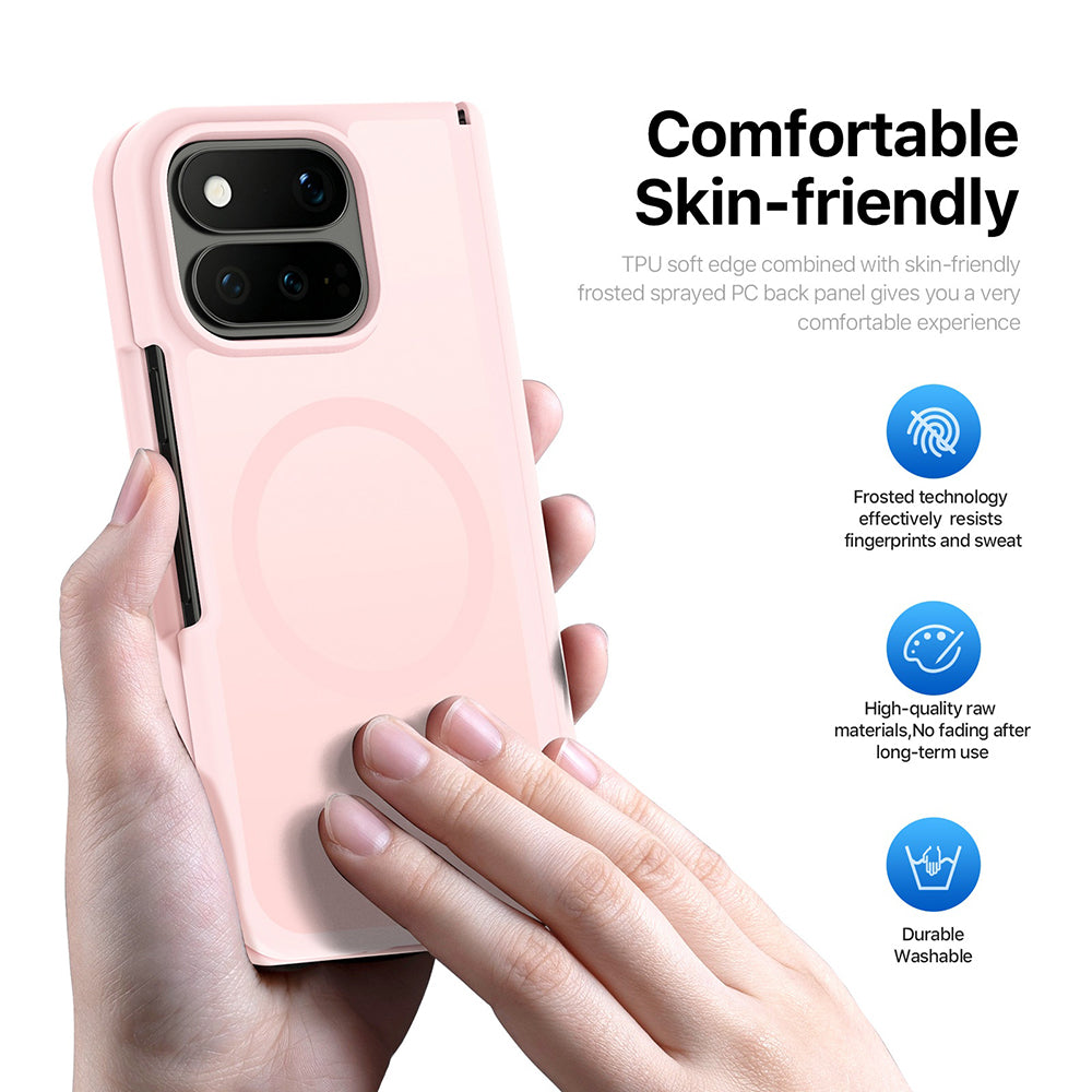 Husa de protectie Dux Ducis Yind MagSafe compatibil cu Google Pixel 11 Pro Fold, Roz