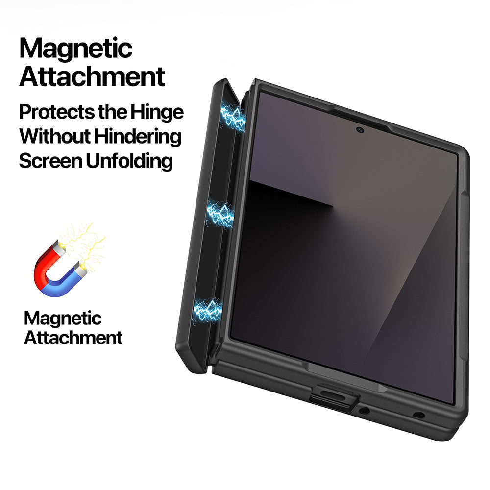 Husa de protectie Dux Ducis Yind MagSafe compatibil cu Samsung Galaxy Z Fold8, Albastru inchis