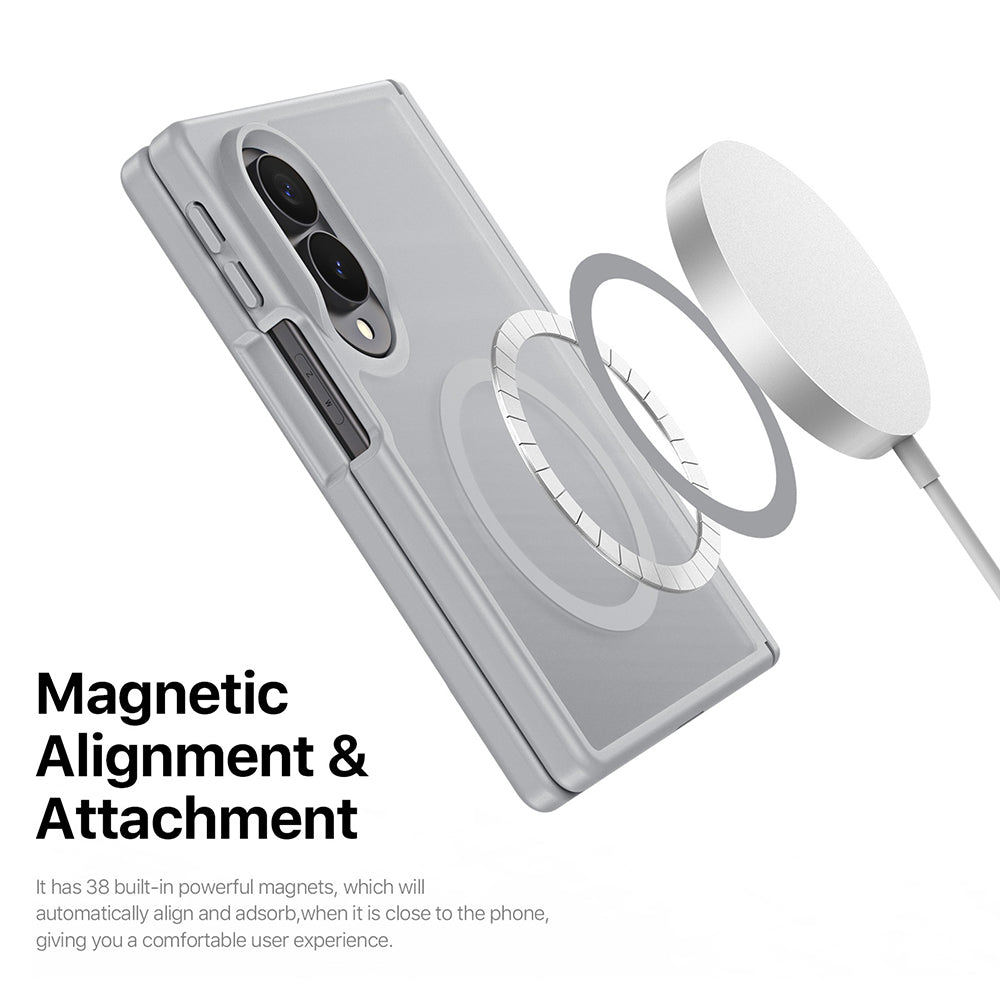 Husa de protectie Dux Ducis Yind MagSafe compatibil cu Samsung Galaxy Z Fold8, Albastru inchis