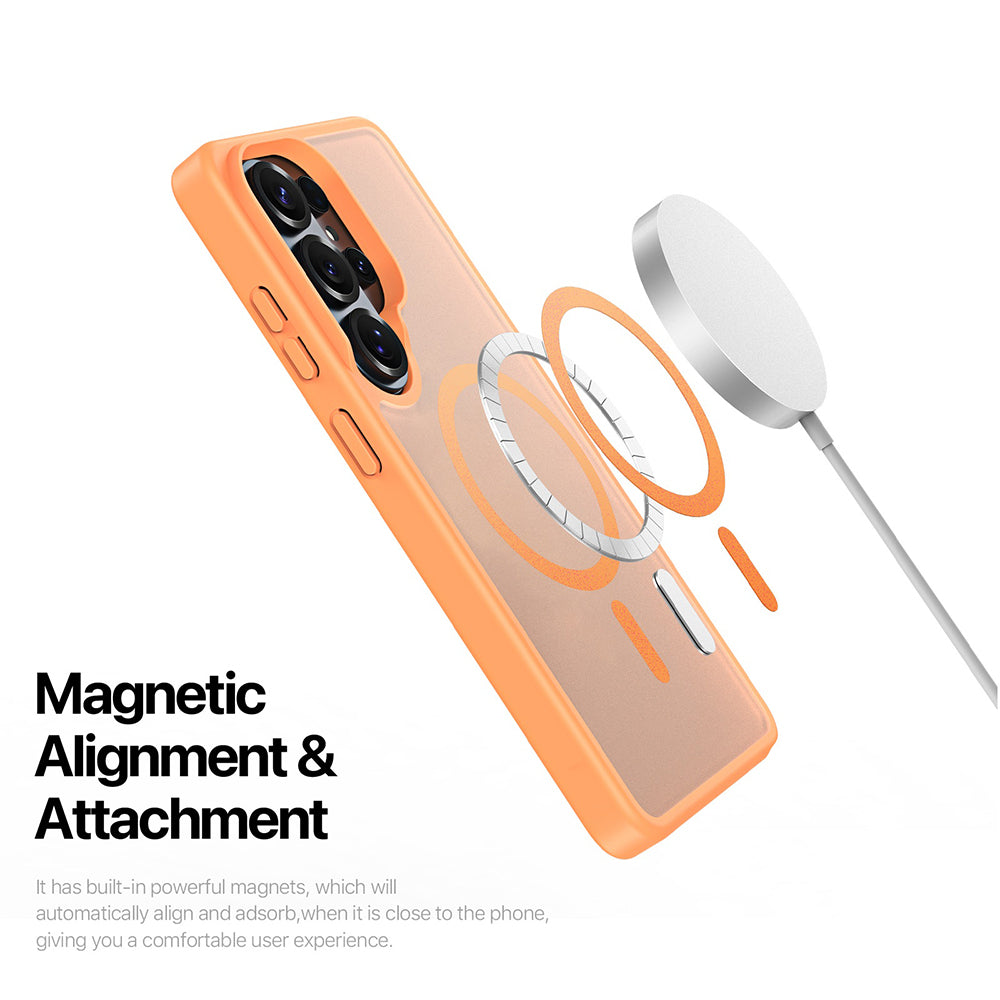 Husa de protectie Dux Ducis Yind MagSafe compatibil cu Samsung Galaxy S26 Ultra, Portocaliu