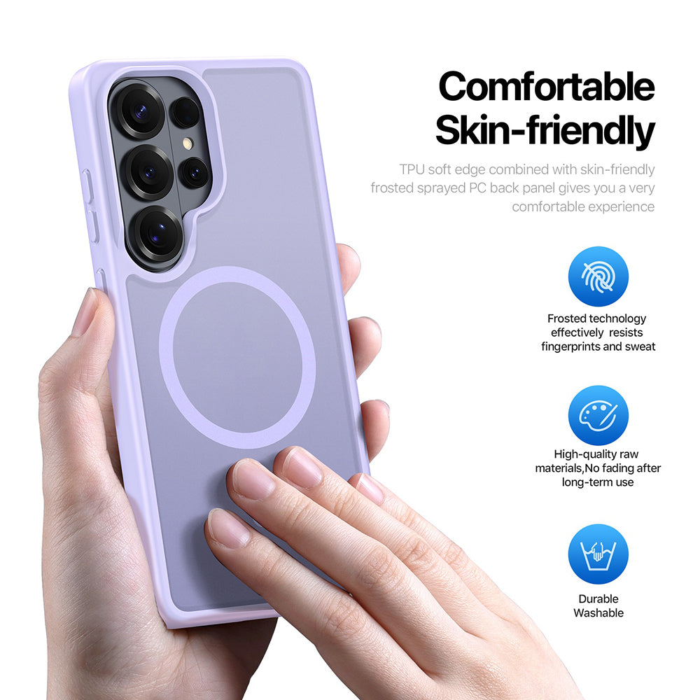 Husa de protectie Dux Ducis Yind MagSafe compatibil cu Samsung Galaxy S26 Ultra, Roz