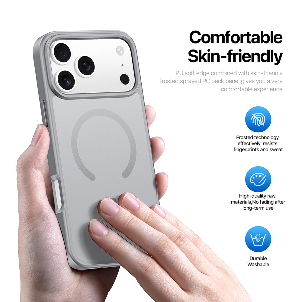 Husa de protectie Dux Ducis Yind MagSafe compatibil cu iPhone 18 Pro / iPhone 17 Pro, Roz