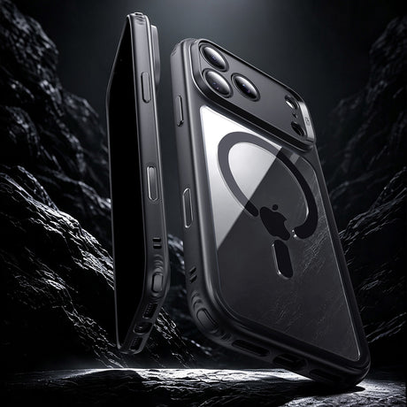 Husa de protectie ESR compatibil cu iPhone 18 Pro, Negru/Transparent