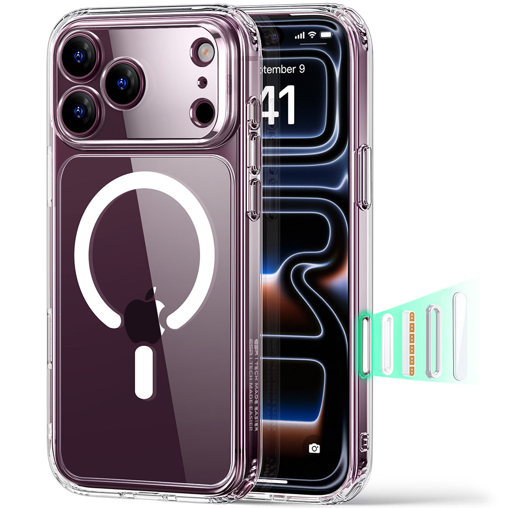 Husa de protectie ESR Classic Hybrid HaloLock compatibil cu iPhone 18 Pro, Transparent