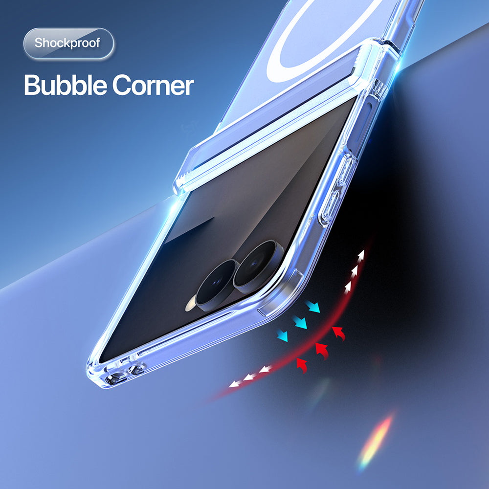 Husa de protectie Dux Ducis Clin Magnetic Series compatibil cu Samsung Galaxy Z Flip8, Transparent